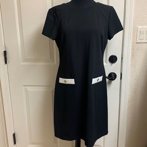 Tommy Hilfiger Size 12 Black and White Dress